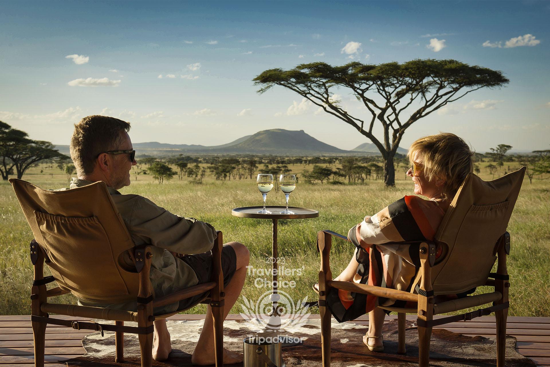 View from your private verandah in Siringit Serengeti Camp
